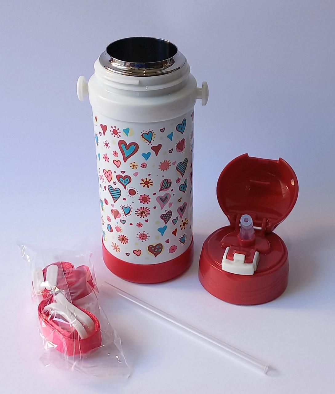 Термос дитячий A-PLUS 320 мл із трубочкою Червоний (1776red) - фото 2 Термос дитячий A-PLUS 320 мл із трубочкою Червоний (1776red) - фото 2