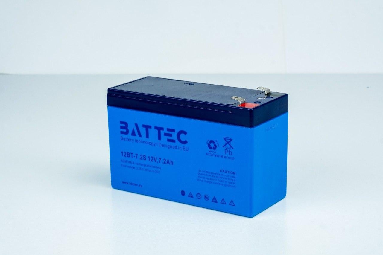 Акумуляторна батарея AGM BATTEC 12BT-7.2S 12V 7.2Ah