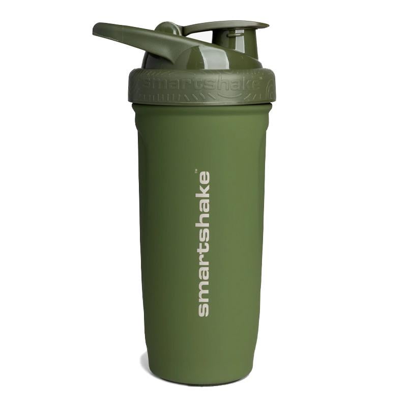 Шейкер для спортивного харчування Smartshake Reforce Stainless Steel 900 мл Зелений (22734-01)