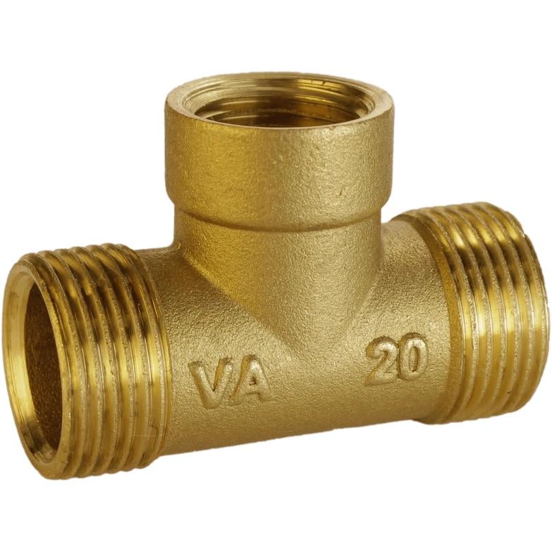 Тройник VA 000025505 латунь наружная-внутренняя-наружная 3/4"x1/2"x3/4" (160749)