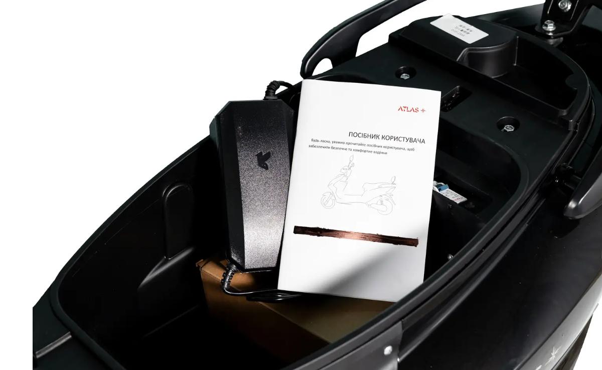 Электроскутер ATLAS Shark Box 1500W Grey - фото 9