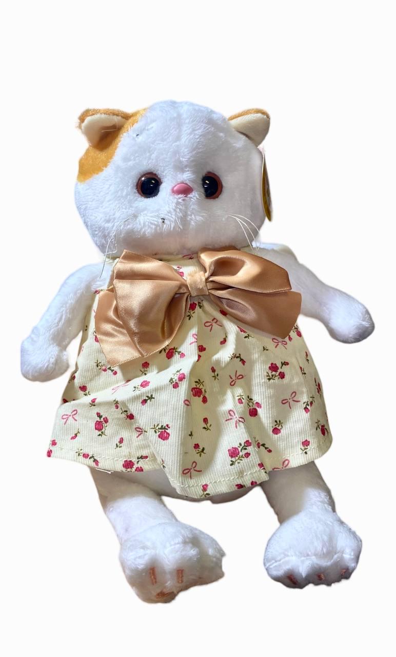 М'яка іграшка Кішечка Лілі плюшева в сукні з бантиком кішка 35 см (12053206) - фото 2 М'яка іграшка Кішечка Лілі плюшева в сукні з бантиком кішка 35 см (12053206) - фото 2