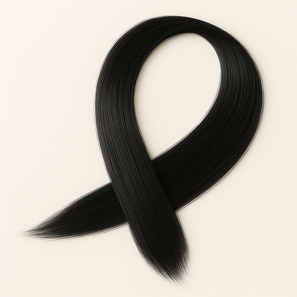 Пасмо прямого термостійкого волосся на шпильці 60 см Брюнет (K0866-9)