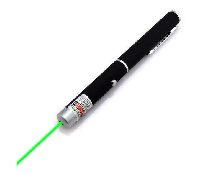 Лазерна указка Laser Pointer 5 мВт з насадками Green (14372721) - фото 1