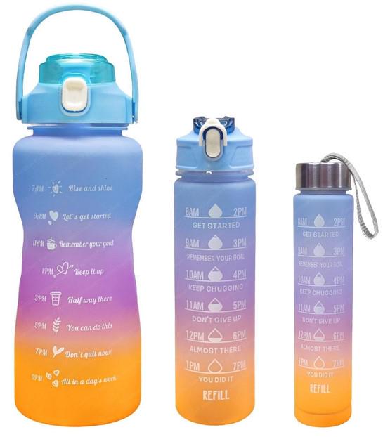 Набір спортивних пляшок для води Beautiful Sport 300/900/2000 мл (9045)