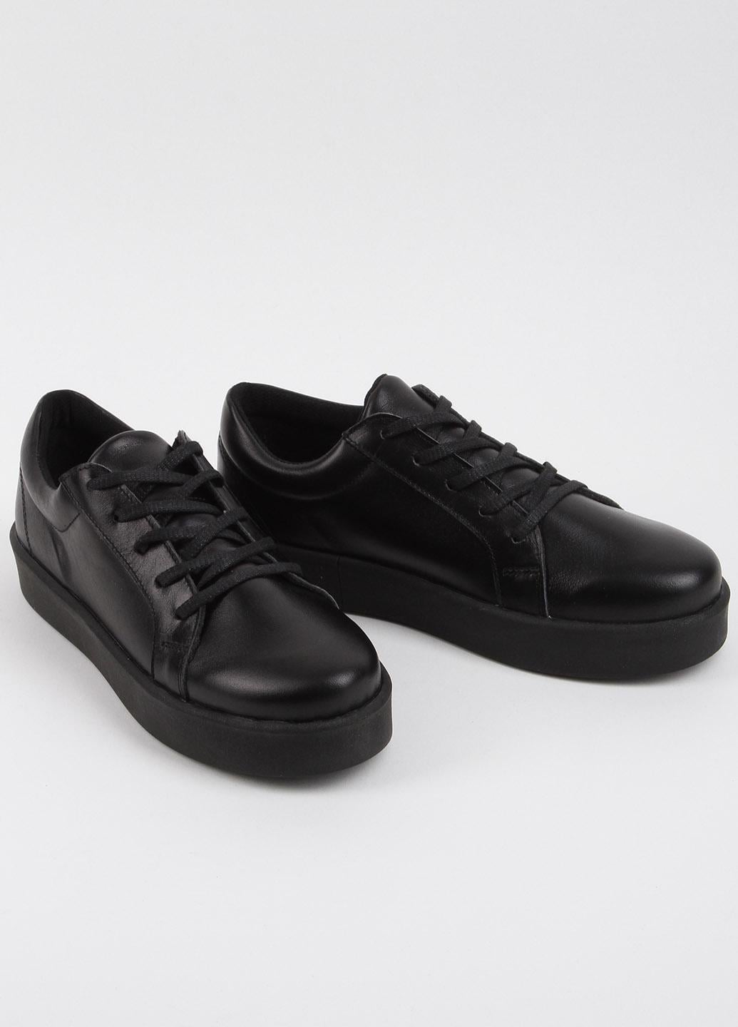 Кеди жіночі Fashion 650 шкіряні 339445 р. 41 Чорний (339445_41) - фото 4