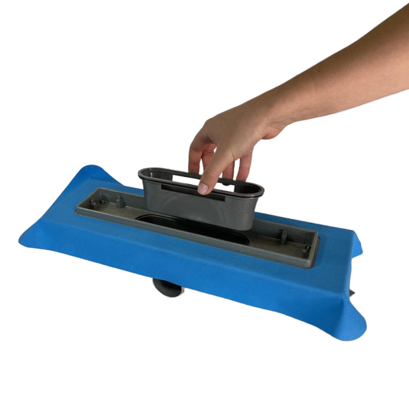 Трап лінійний MAXIFLOW Standart line 33 cм з решіткою Дощ (4022.TY050K.033) - фото 9