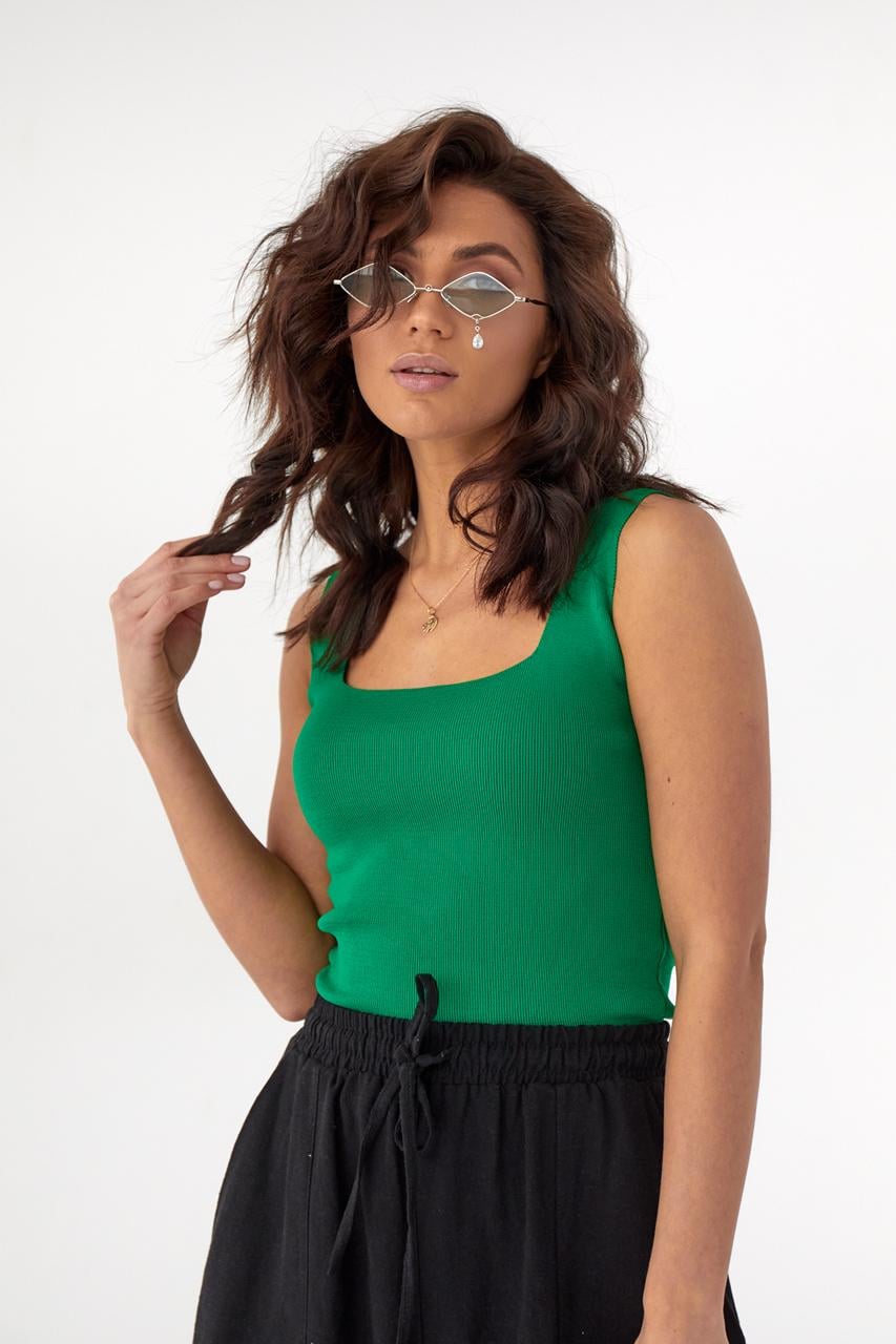 Топ женский LUREX с квадратным вырезом S Зеленый (9498455)