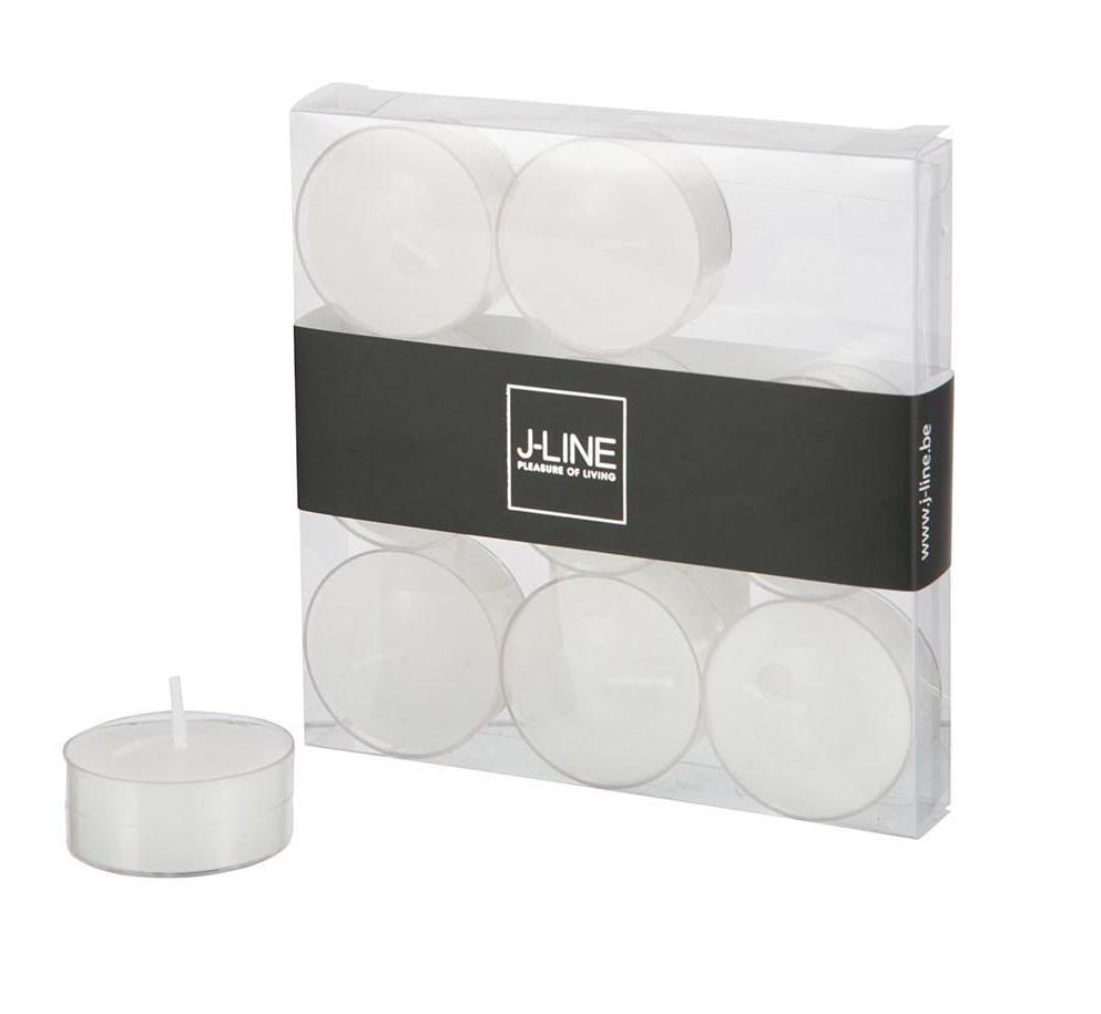 Чайные свечи J-LINE 9 шт. Белый