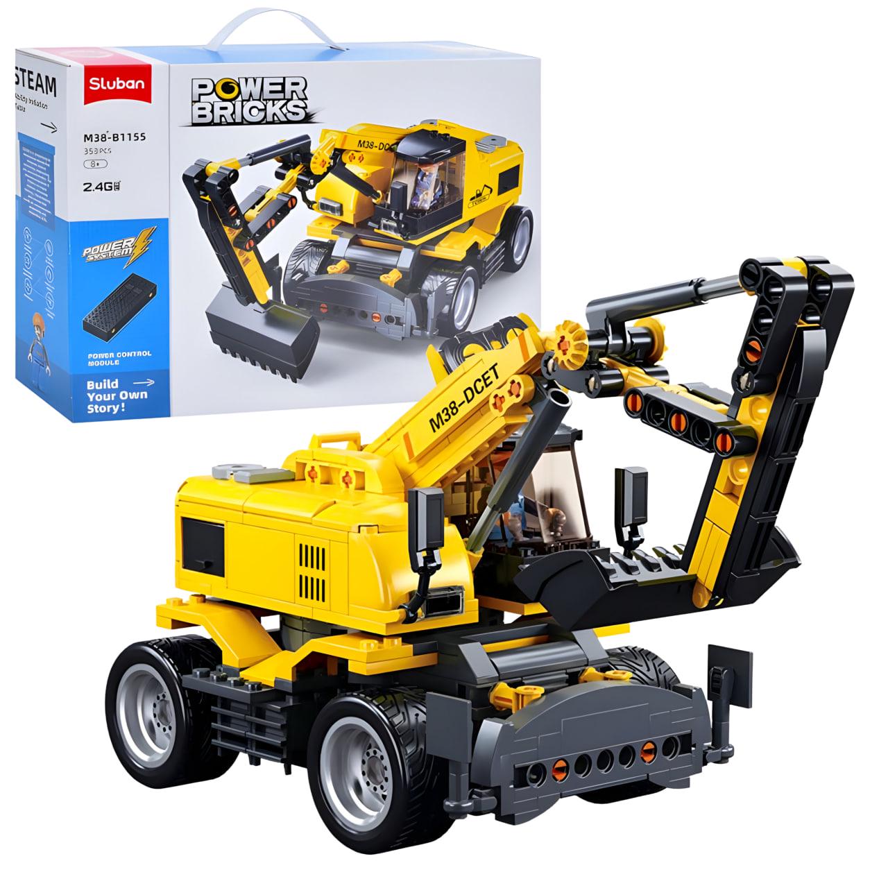 Конструктор Sluban Екскаватор з радіокеруванням 353 дет. (M38-B1155)