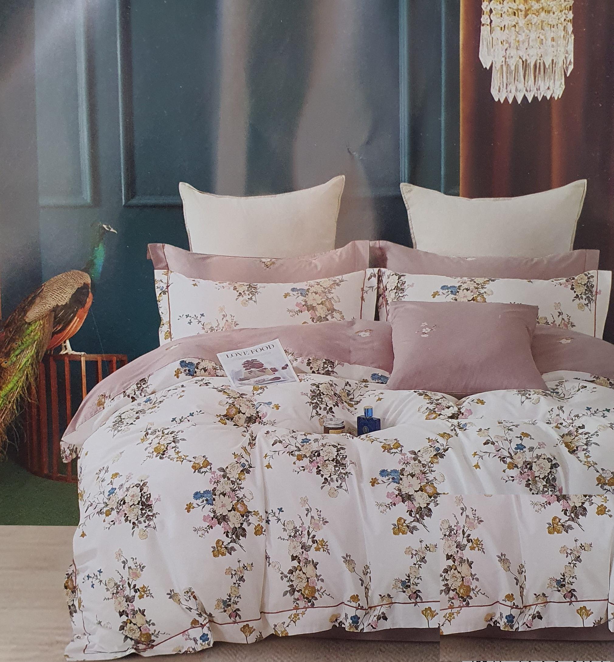 Комплект постільної білизни з ковдрою в квітах євро (700387) - фото 2 Комплект постільної білизни з ковдрою в квітах євро (700387) - фото 2