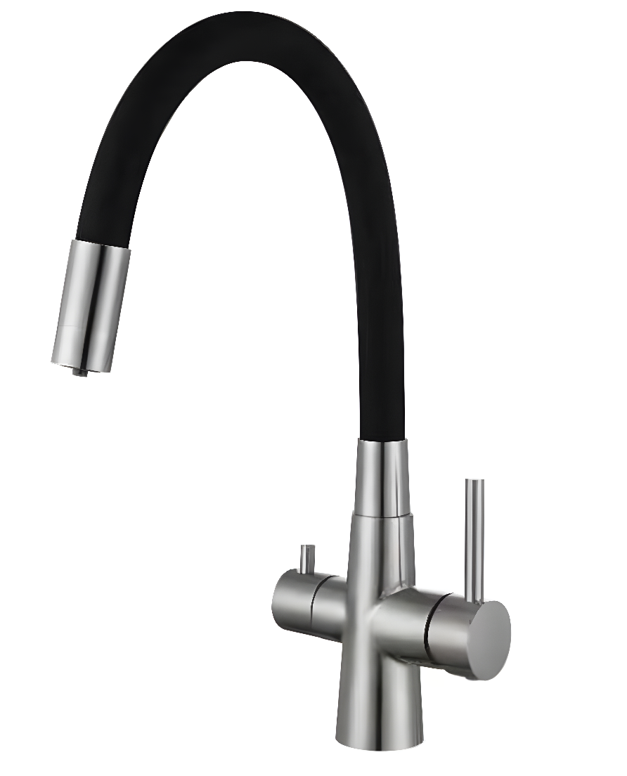 Смеситель для кухни Venta BK813SB двухрычажный (SW-90707)