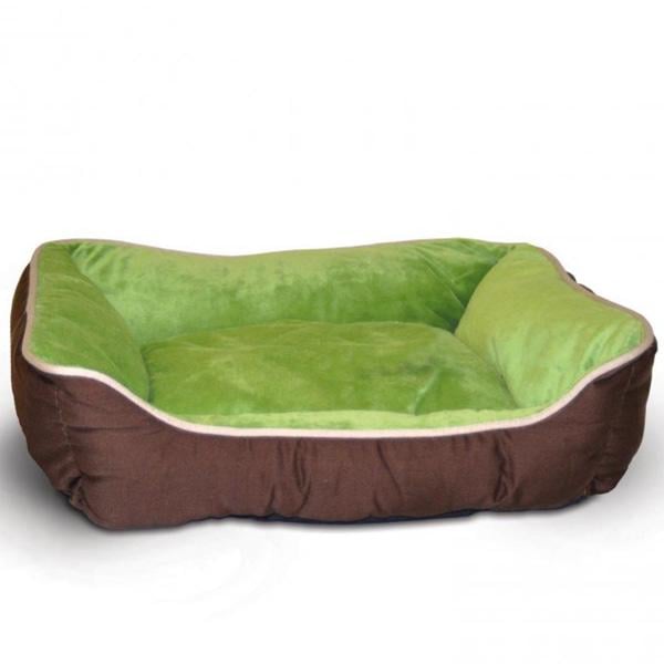 Лежак самосогревающийся для собак и котов K&H Self-Warming Lounge Sleeper Зеленый/Кофейный (3161)