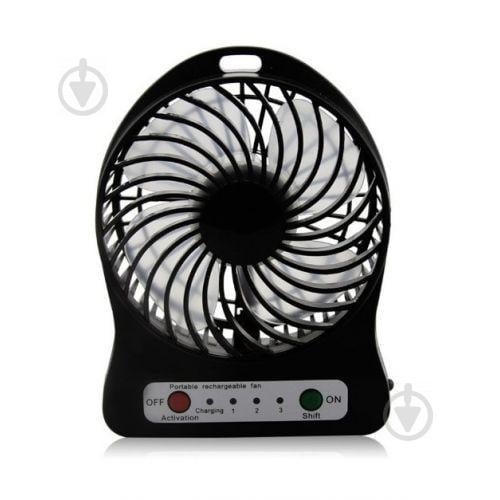 Вентилятор настольный Mini Fan XSFS-01 с аккумулятором 18650 Black (007196)