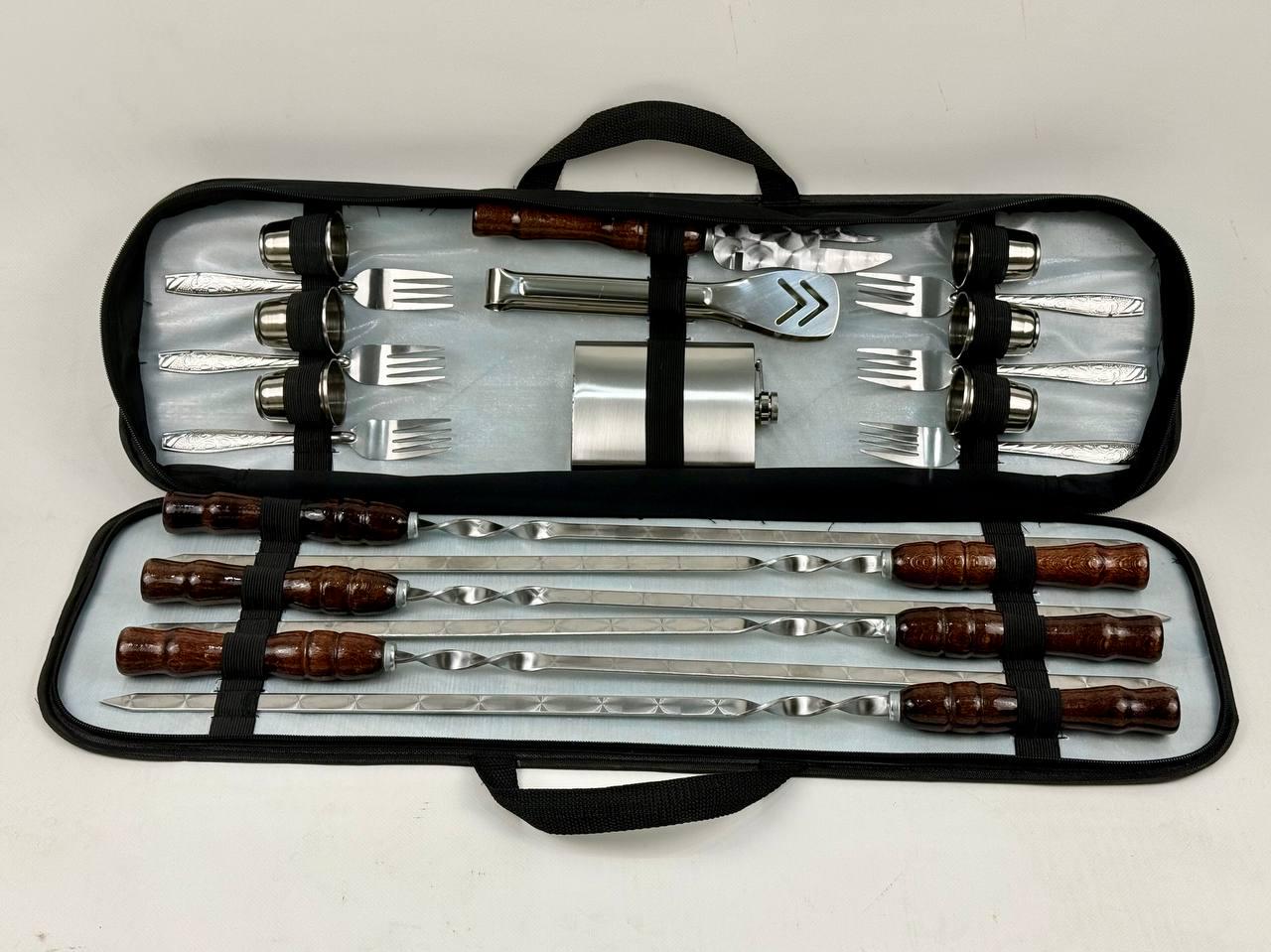 Набір шампурів у чохлі Планшет з нержавіючої сталі (2-10-NB-2230)