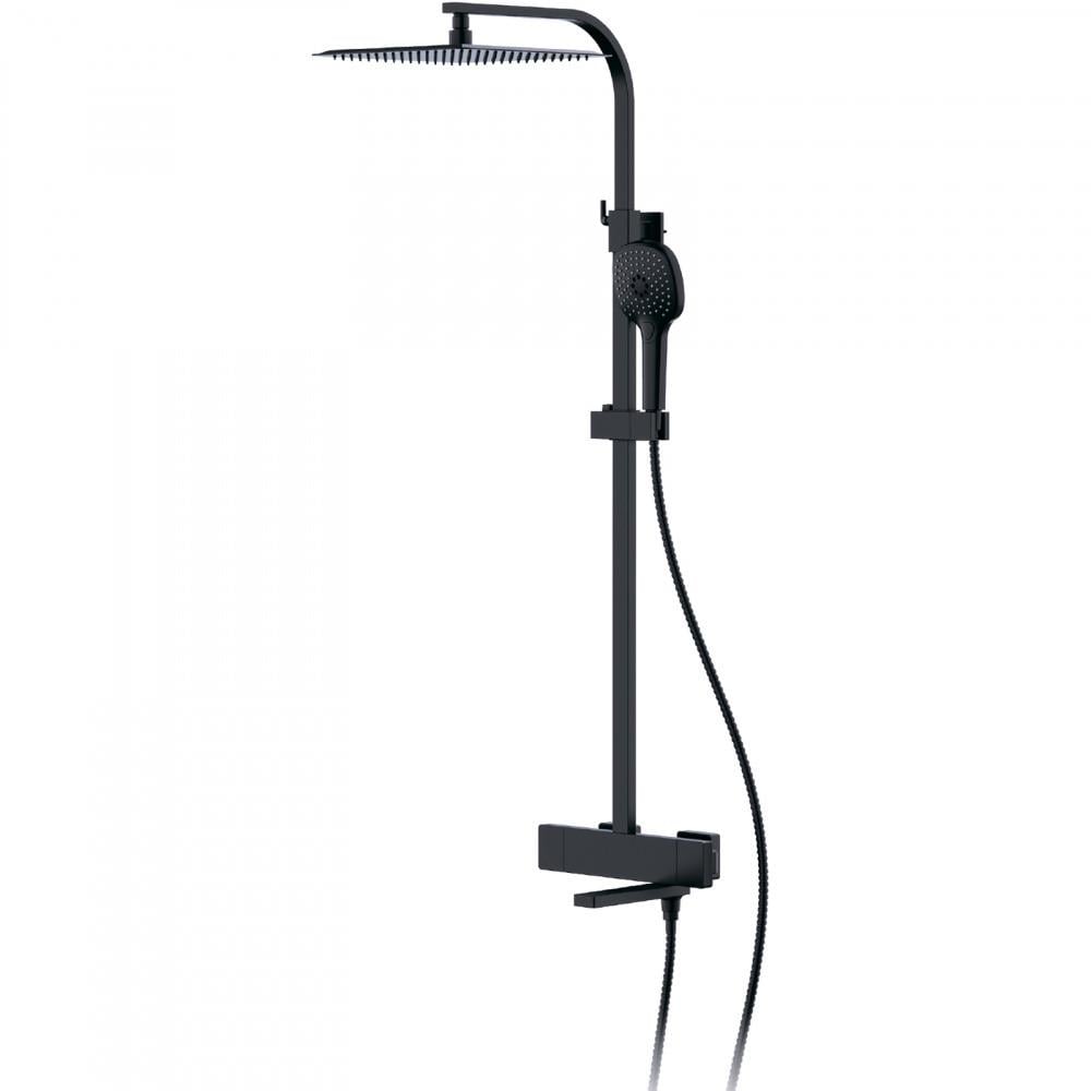 Душевая система с термостатом FAOP A2409-60 излив-переключатель на лейку 3-режима Черный Душевая система с термостатом FAOP A2409-60 излив-переключатель на лейку 3-режима Черный