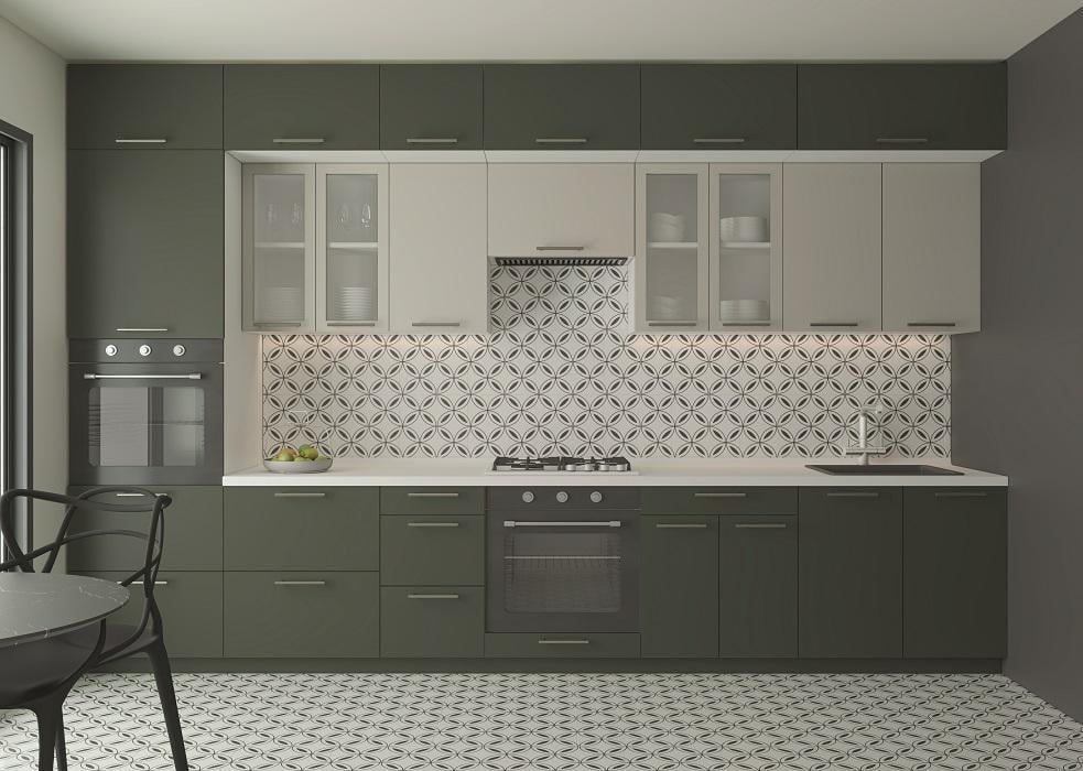 Кухня модульная Adel Серый/Зеленый