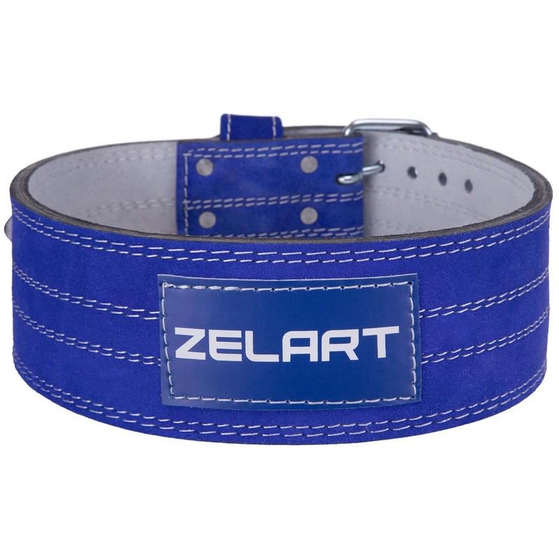 Пояс атлетический кожаный Zelart SB-165155 ширина 10 см S Синий (DR003974) - фото 4 Пояс атлетический кожаный Zelart SB-165155 ширина 10 см S Синий (DR003974) - фото 4