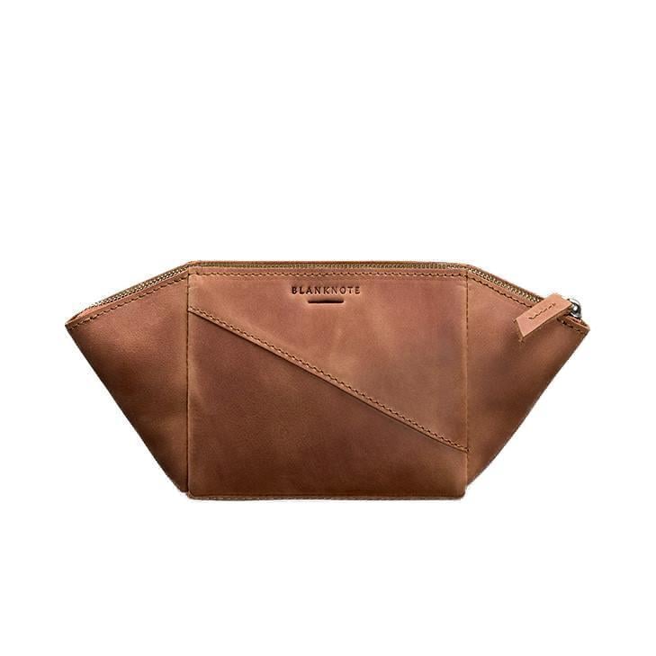 Косметичка женская кожаная 2.0 Crazy Horse Светло-коричневый (A-027195)