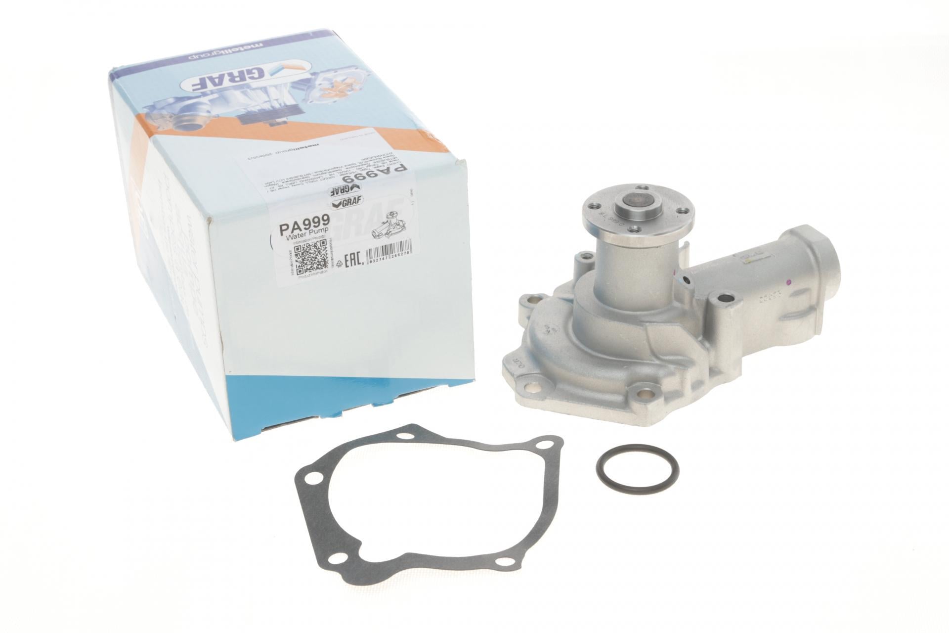 Помпа води Graf Mitsubishi Galant/L400 2.0/2.4GDI 96-04/Haval H6 2.0 13-/Great Wall 2.0 07-14/Chery Tiggo PA999 (25589906)