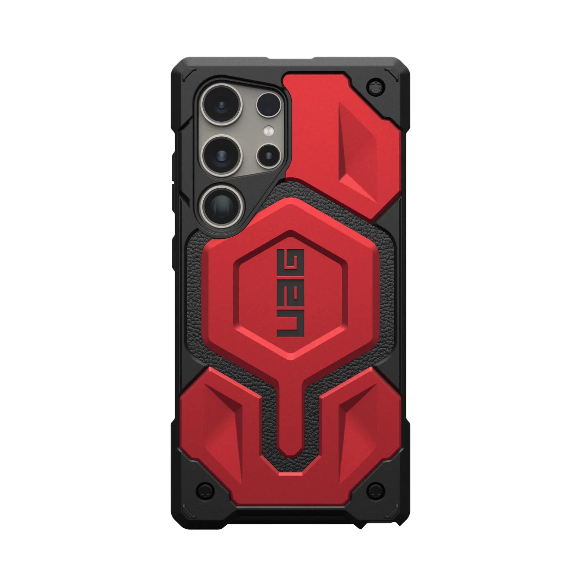 Чохол для телефону UAG Monarch Samsung Galaxy S24 Ultra Чорний/Червоний