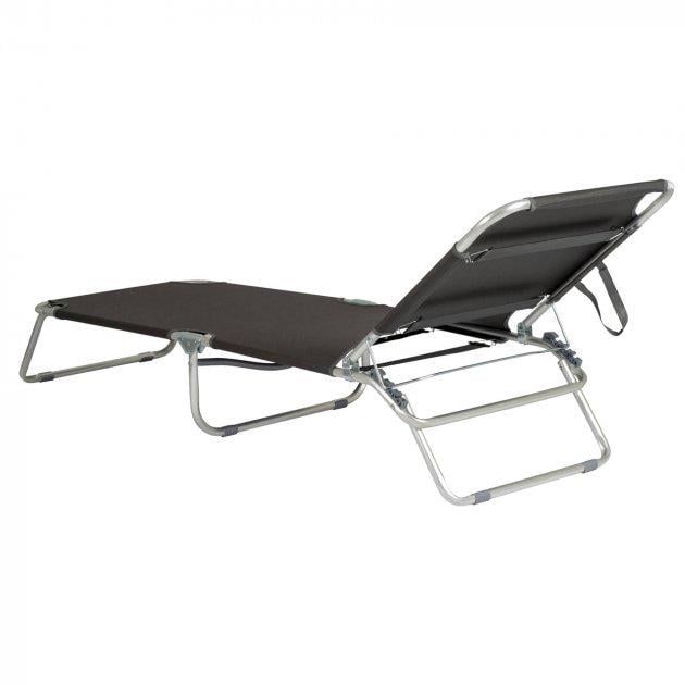 Ліжко розкладне Bo-Camp Sun Lounger 3 Positions Anthracite (1304480) - фото 4