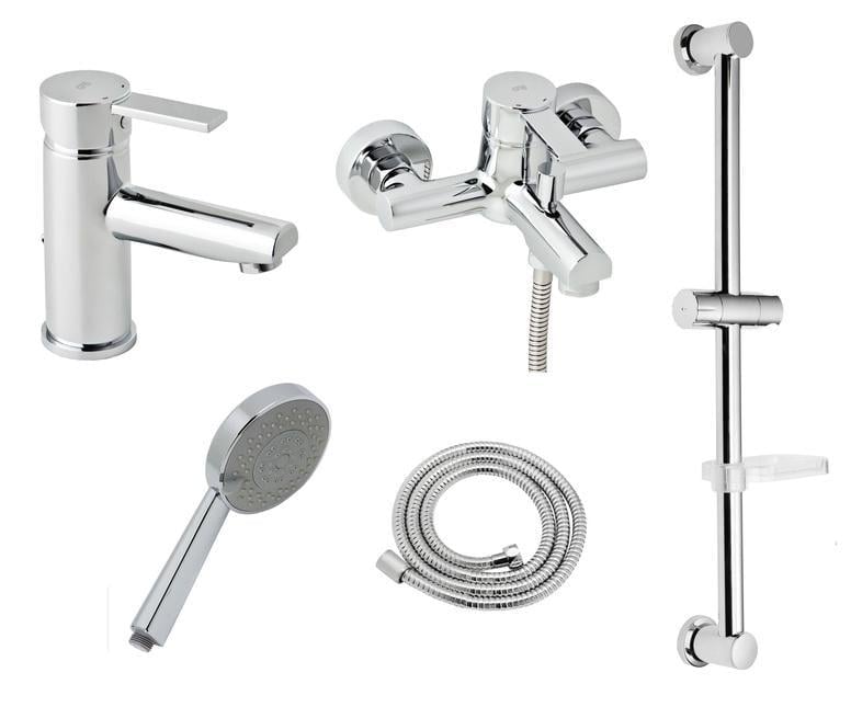 Набір змішувачів для ванни GENEBRE Tau2 04TA2V17RO зі штангою (19876)