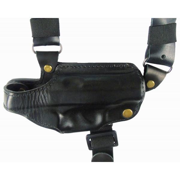 Кобура Медан для ПМ оперативная кожаная двухслойная формованная с кожаным креплением и подсумком под магазин (24819763) - фото 2 Кобура Медан для ПМ оперативная кожаная двухслойная формованная с кожаным креплением и подсумком под магазин (24819763) - фото 2