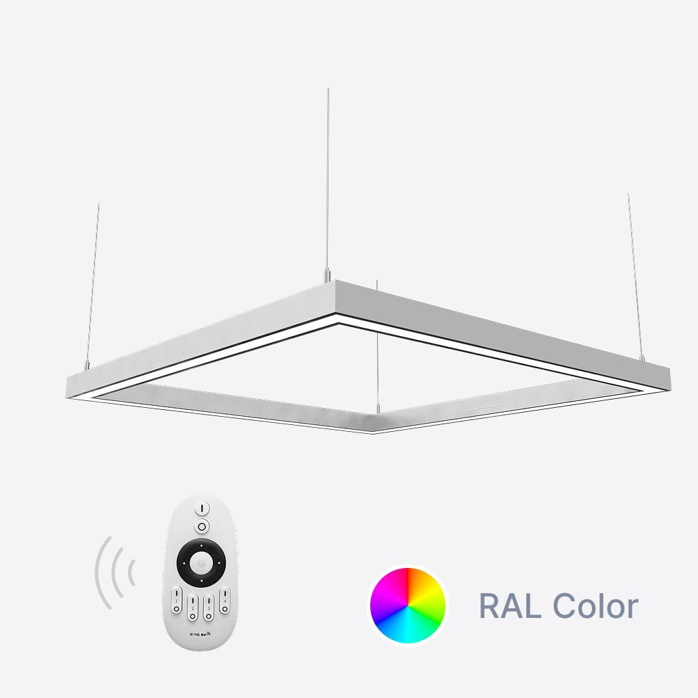 Светильник светодиодный X-LED дымчатый 80 Вт квадрат 440x440x43 мм (LSNK-80dc) - фото 2
