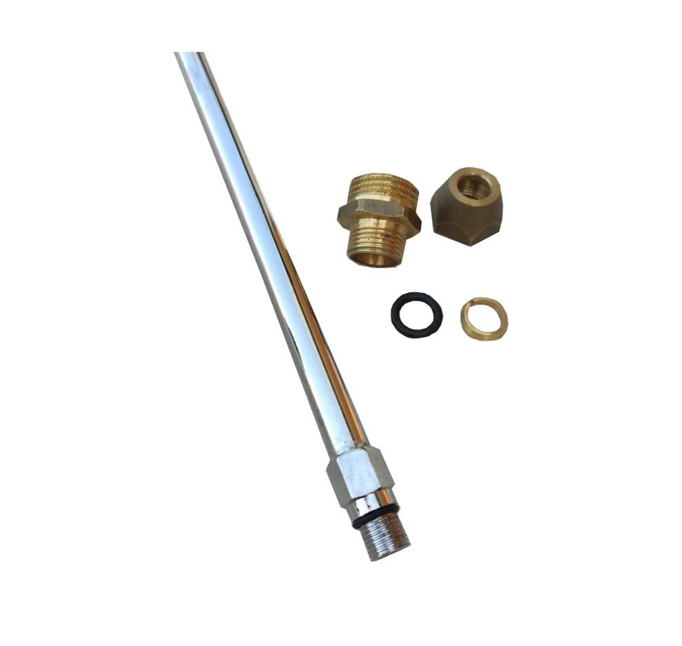 Трубка з міді М-10х1/2 В 40 см Хром - фото 2 Трубка з міді М-10х1/2 В 40 см Хром - фото 2