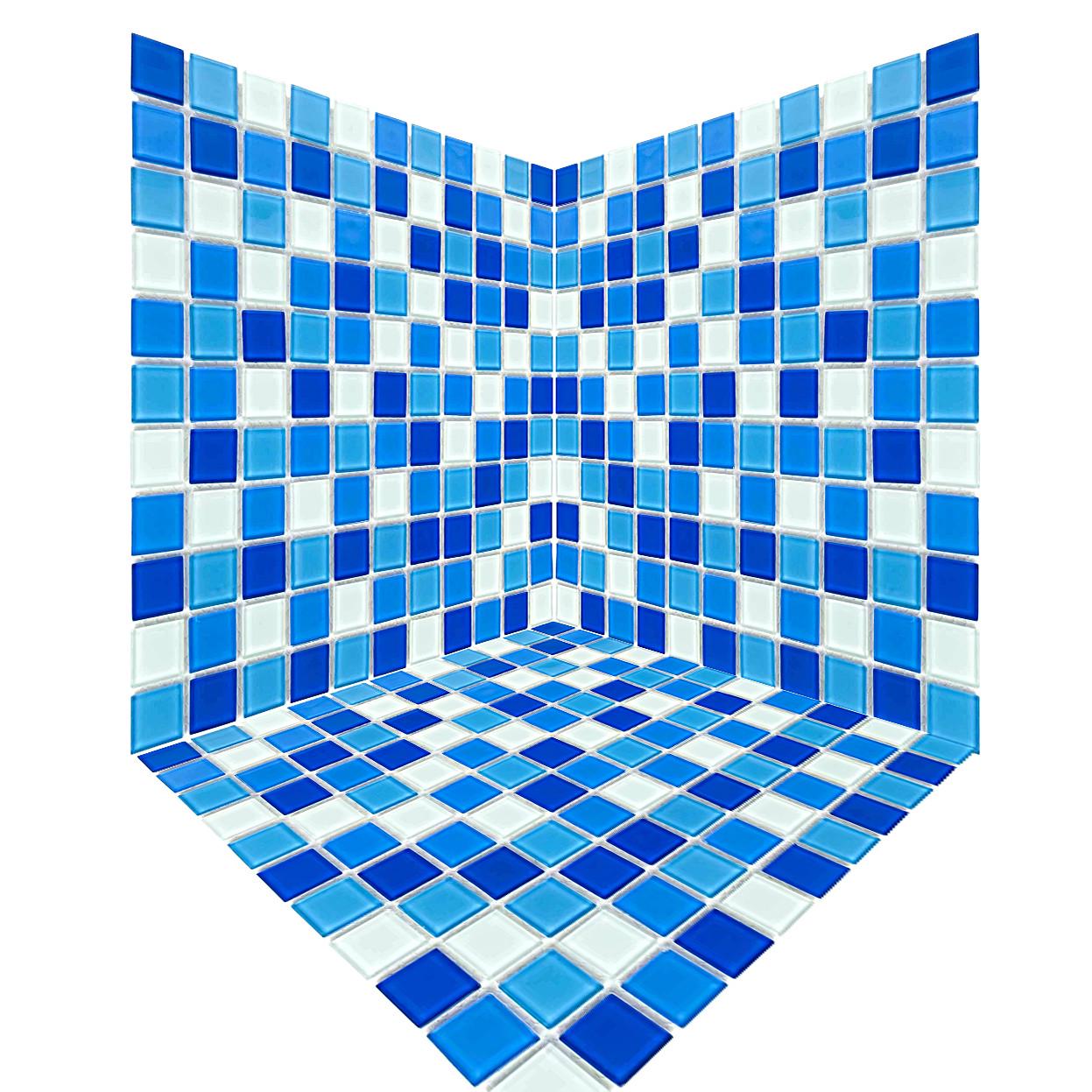 Мозаїка скляна Aquaviva Cristall Bagama Light 300х300 мм - фото 5 Мозаїка скляна Aquaviva Cristall Bagama Light 300х300 мм - фото 5