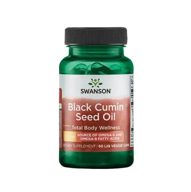 Натуральная добавка для иммунитета Swanson Black Cumin Seed Oil 500 мг 60 Caps