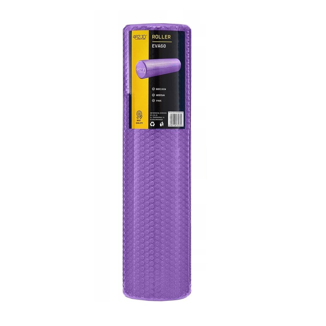 Массажный ролик 4fizjo CARE+ EVA 60x15 см Purple (P-5907739314390)