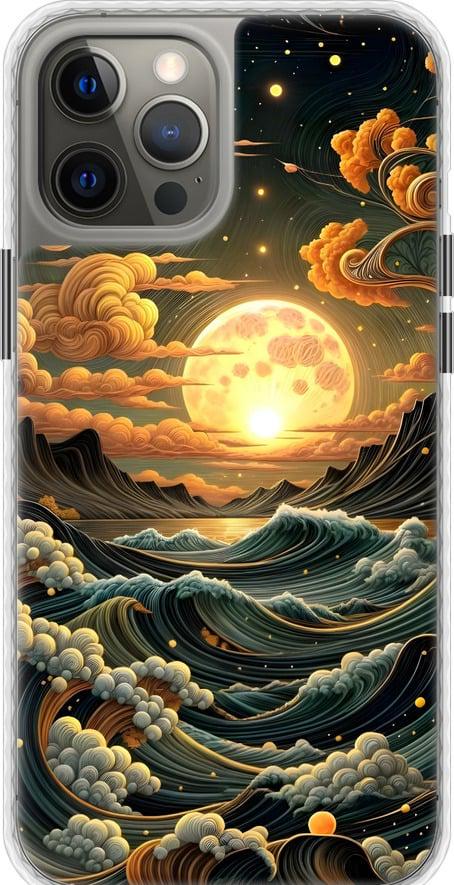 Чехол на iPhone 12 Pro Max Арт волны (6332pc-2054-42517)
