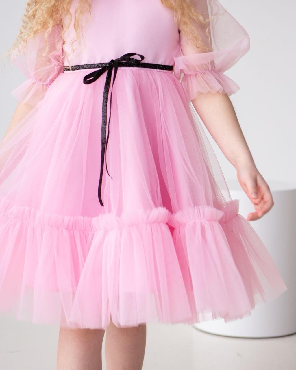 Платье праздничное для девочки 134 см Розовый (2228297069) - фото 2 Платье праздничное для девочки 134 см Розовый (2228297069) - фото 2