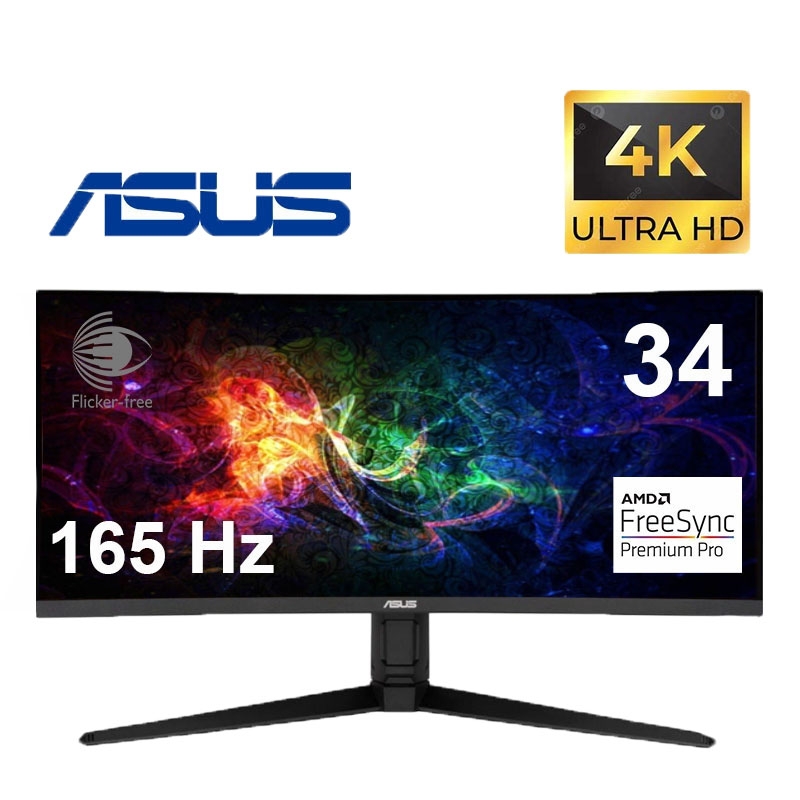 Монитор Asus VG34VQL1B изогнутый VA 3440x1440 3K Ultra WQHD 34"/4W (23366332) - фото 4 Монитор Asus VG34VQL1B изогнутый VA 3440x1440 3K Ultra WQHD 34"/4W (23366332) - фото 4