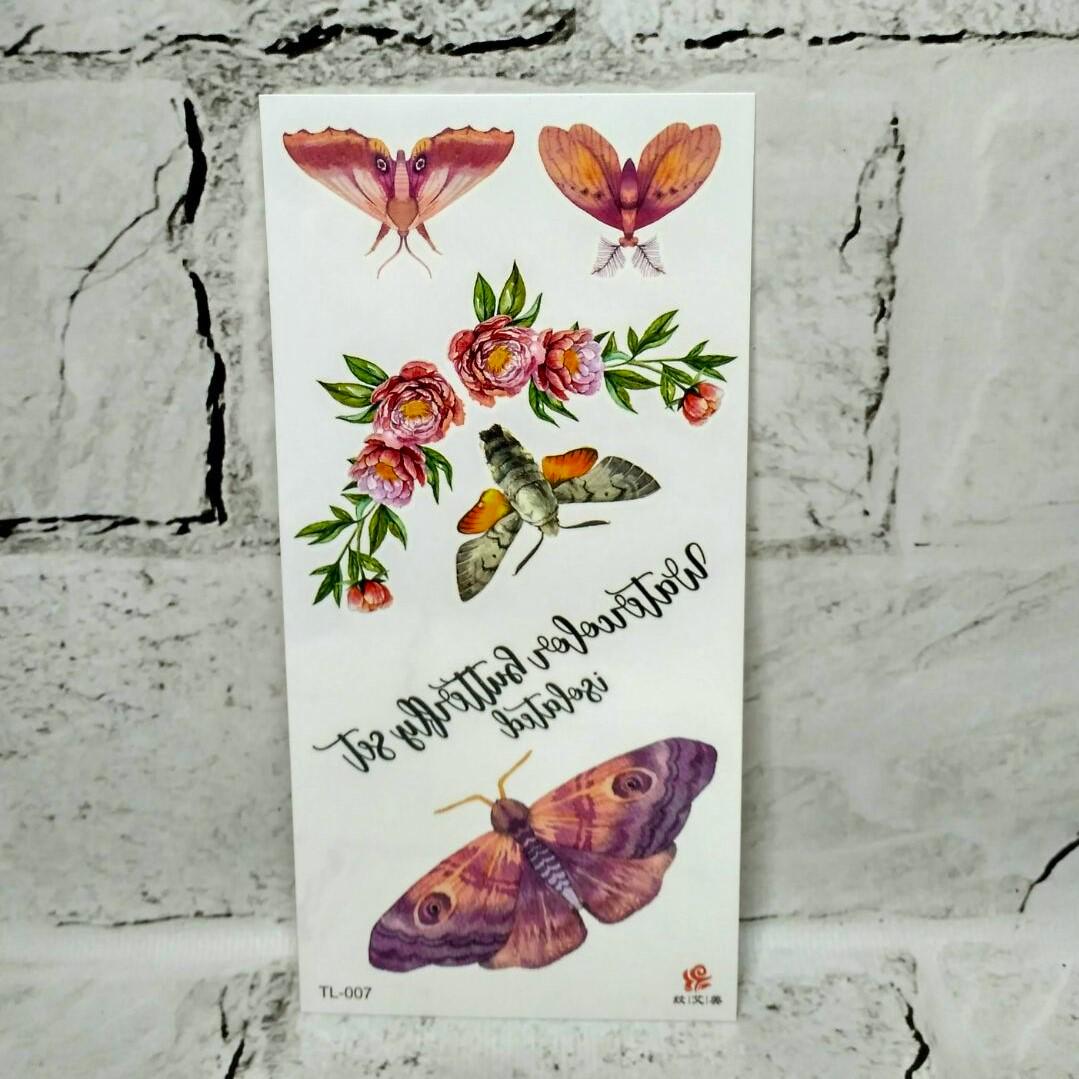 Тату тимчасові Мікс аркуш 9x19 см (TL-007)