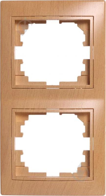 Рамка двомісна вертикальна Lezard Mira Дуб класичний (00000021572)