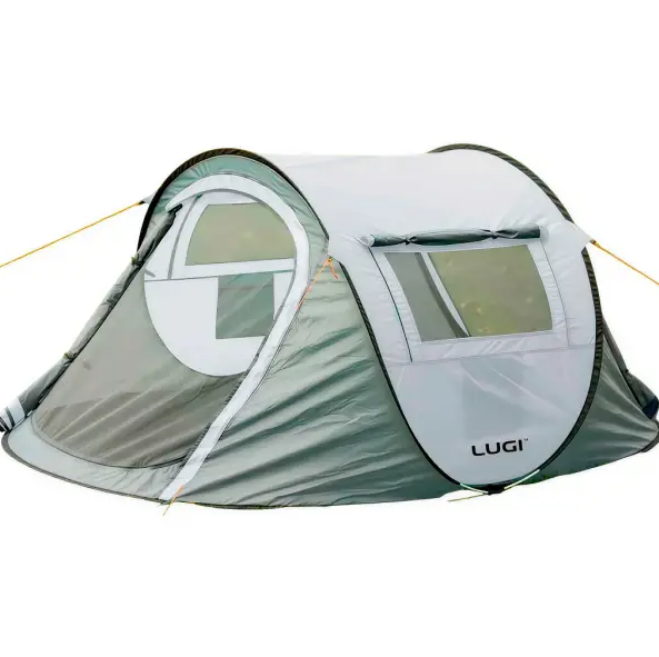 Палатка Pop-Up двухместная с автоматическим каркасом 245х145х100 см Серый