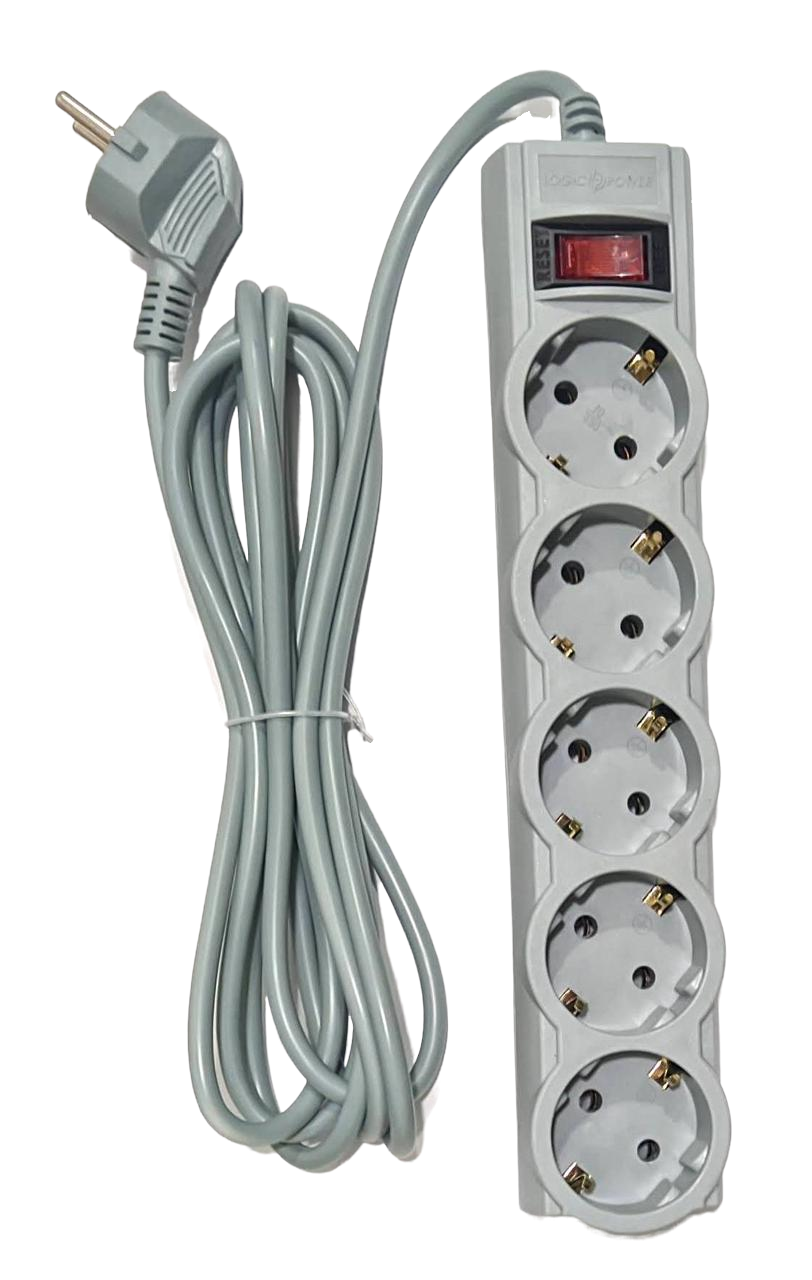 Сетевой удлинитель LP-X5 на 5 розеток 3 м Silver (000143985)