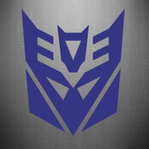 Наклейка Decepticons logo 28,4x35 см Синий (21559081)