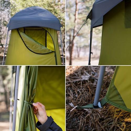 Туристическая палатка душ-туалет Tribe Shower Pro T-AC-0001 1-о местная Оливковый - фото 5