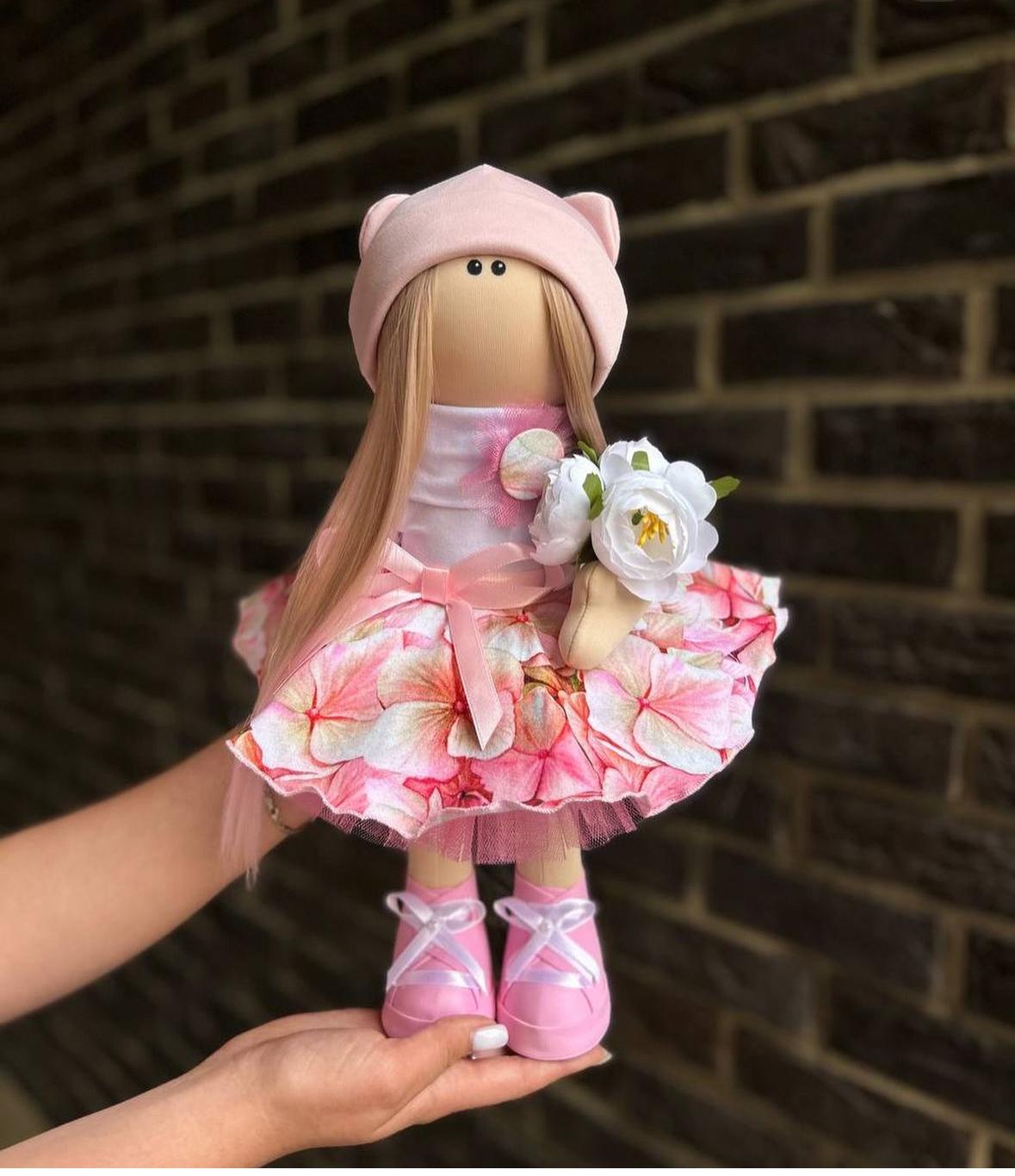 Лялька Тільда Гортензія ручної роботи (3717) - фото 2 Лялька Тільда Гортензія ручної роботи (3717) - фото 2