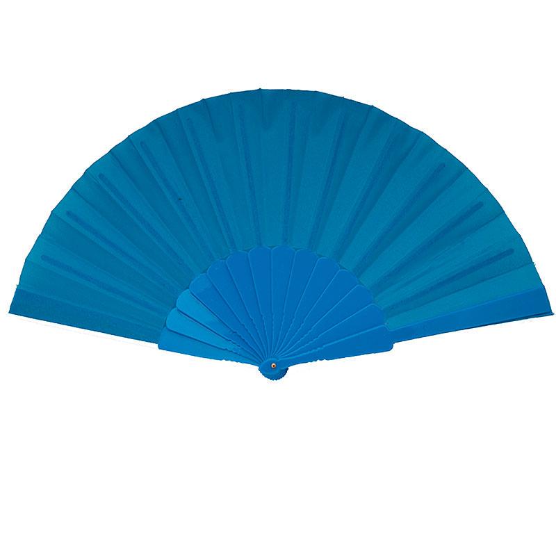 Веер ручной для танца 23х43 см Голубой (В4962)