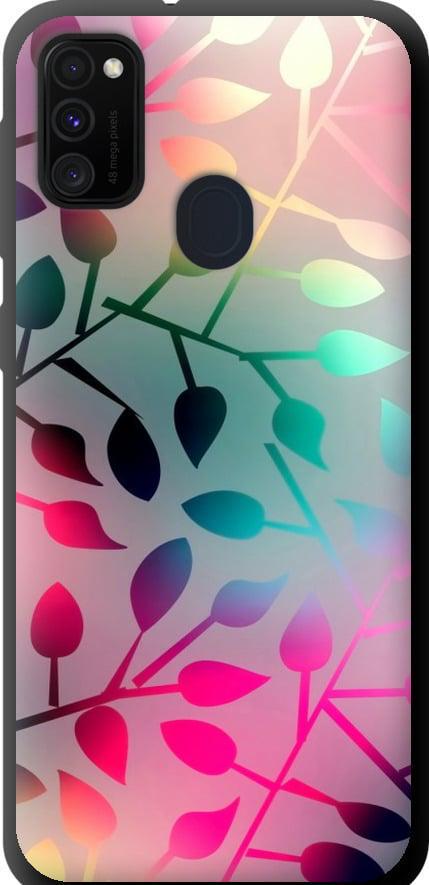 Чехол на Samsung Galaxy M21 M215F Листья (2235b-2016-42517)