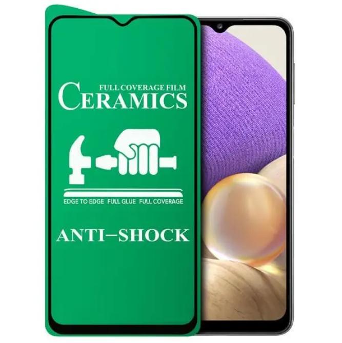 Защитное стекло Glass Ceramic для Samsung A04 A045 Black (17782)