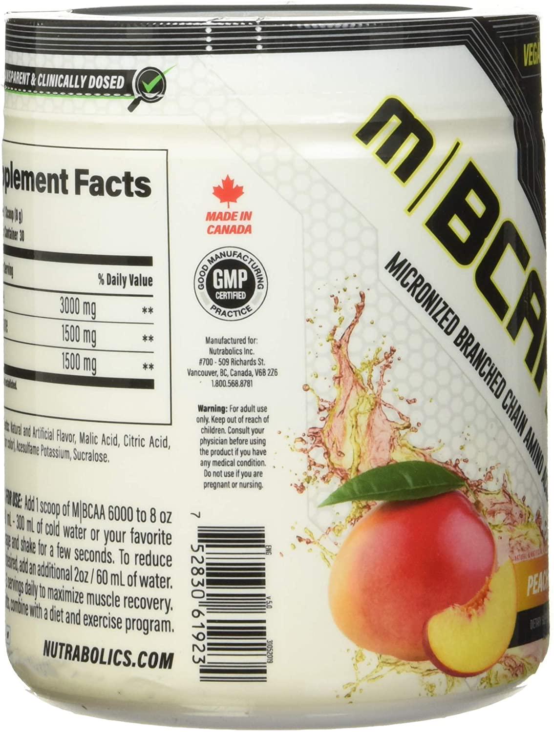 Амінокислота BCAA 6000 Peach Mango 240 г