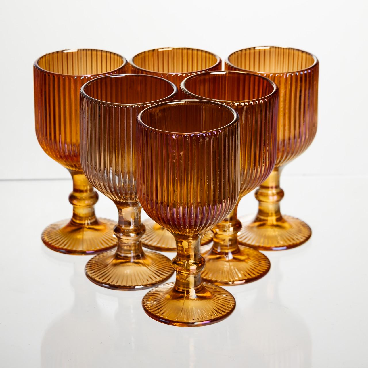 Набор рюмок на ножке 6 шт. 50 мл Янтарный (HP-19-206)