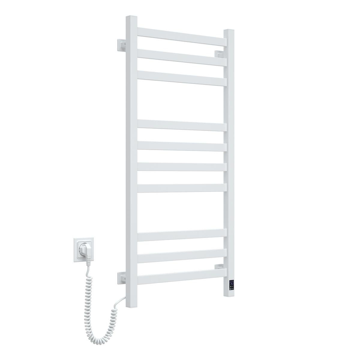 Полотенцесушитель электрический NAVIN Авангард Sensor левосторонний с таймером 480х1000 мм Белый (12-028153-4810)