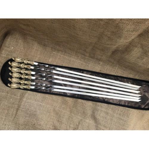 Набор шампуров Птицы в чехле 6 шт.